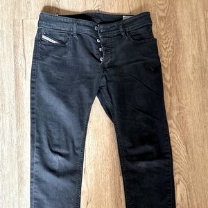 Black 31/32 Diesel Sleenker Jeans